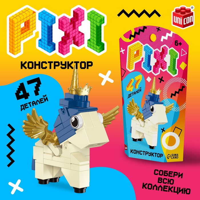 

Конструктор UNICON, Единорог, 9424356, 47 дет