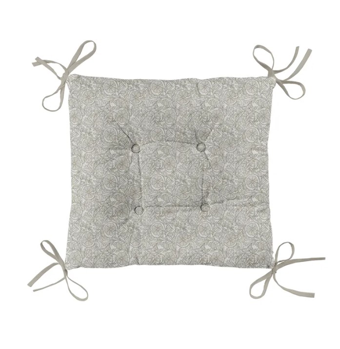 

Подушка на стул с тафтингом квадратная 40х40 "Унисон" рис 33006-1 Linen, Бежевый;серый
