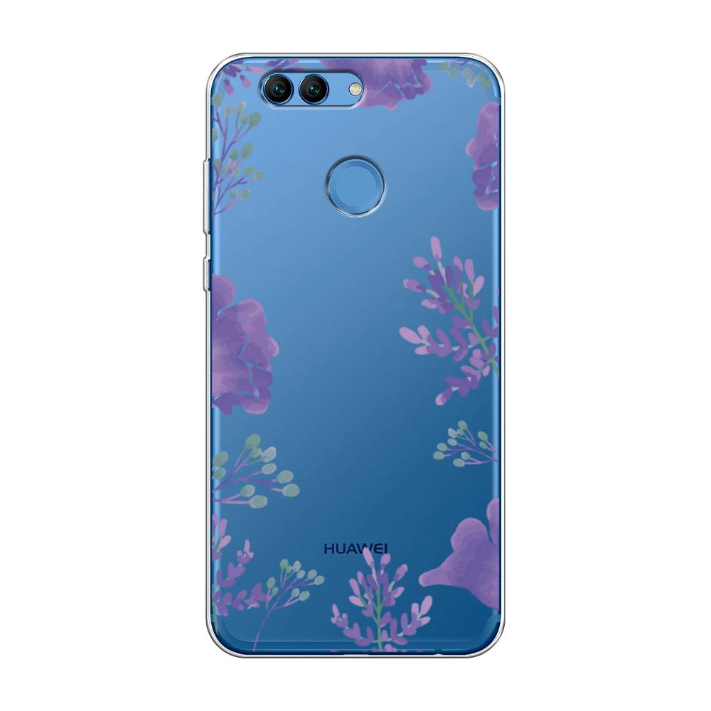 

Чехол Awog на Huawei Nova 2 "Сиреневая цветочная рамка", Разноцветный, 62950-8