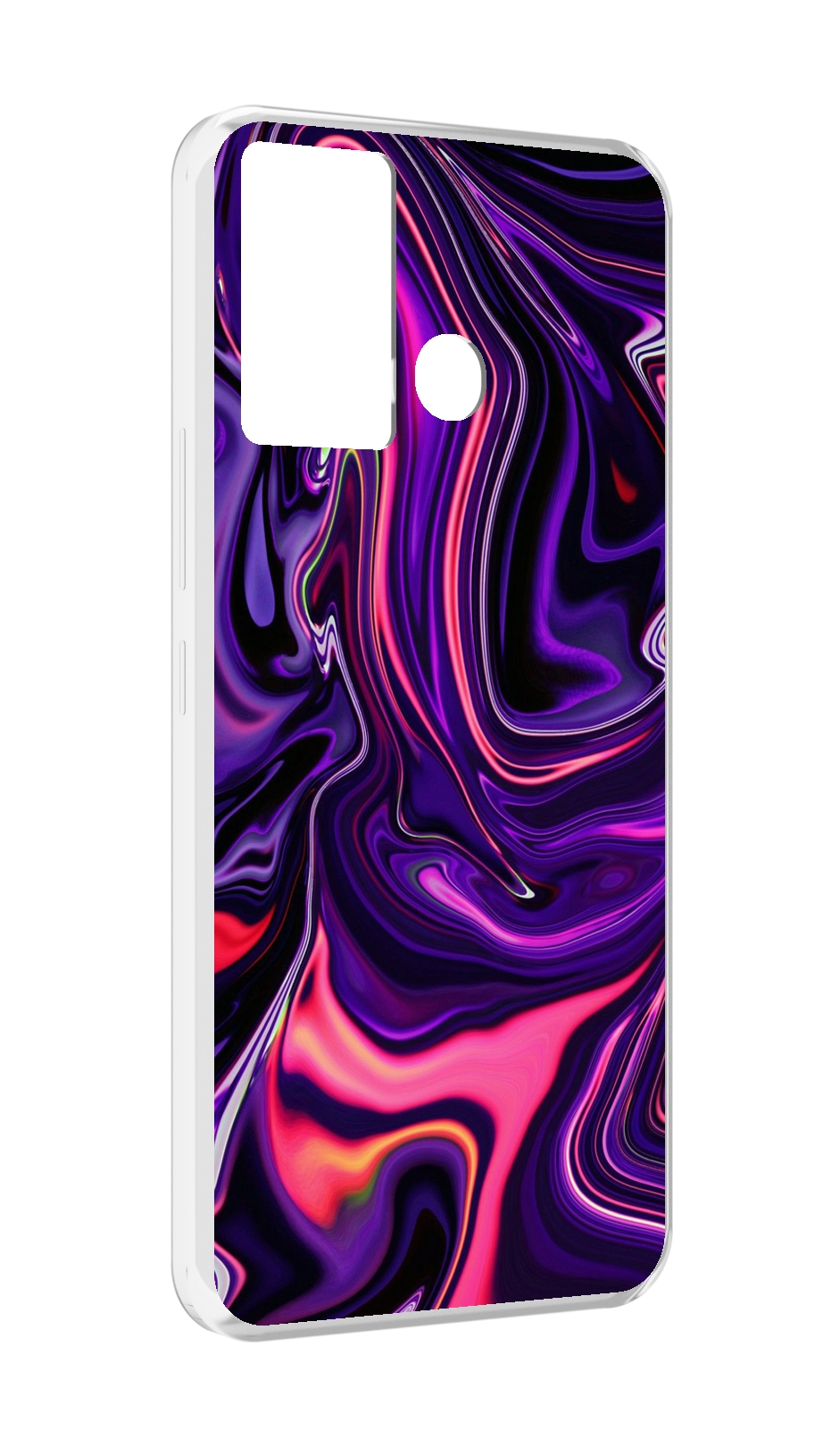 

Чехол MyPads фиолетовые краски для Infinix Hot 12 Play, Прозрачный, Tocco