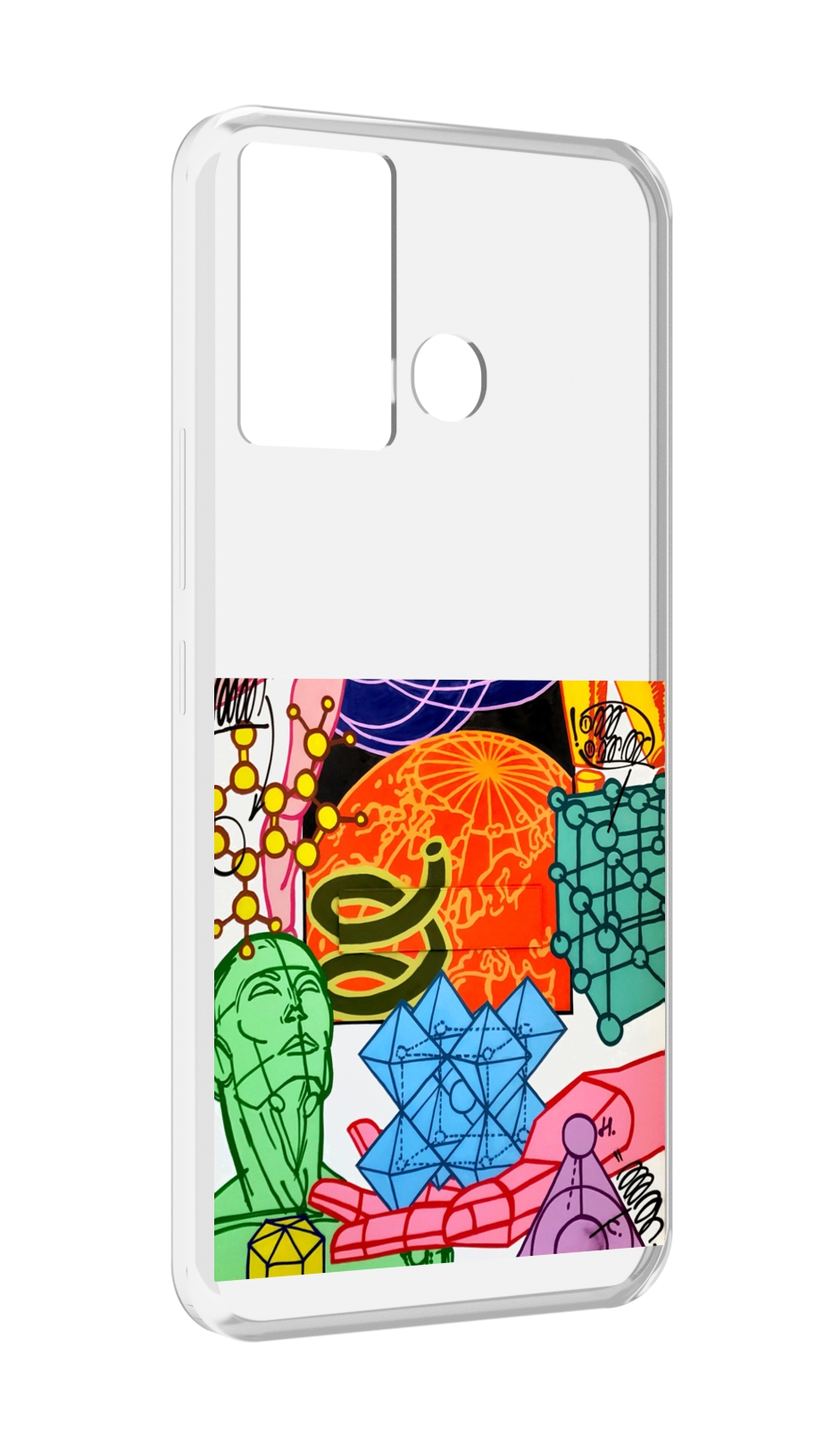 

Чехол MyPads физика-химия для Infinix Hot 12 Play, Прозрачный, Tocco