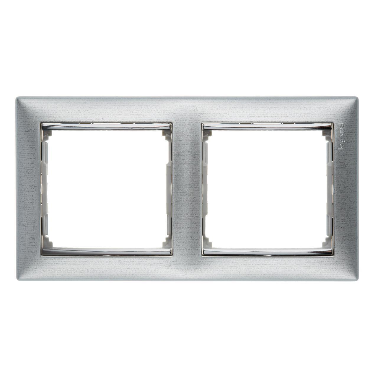 

Legrand (10 шт.) Рамка 2-постовая Legrand Valena алюминий матовый 770332