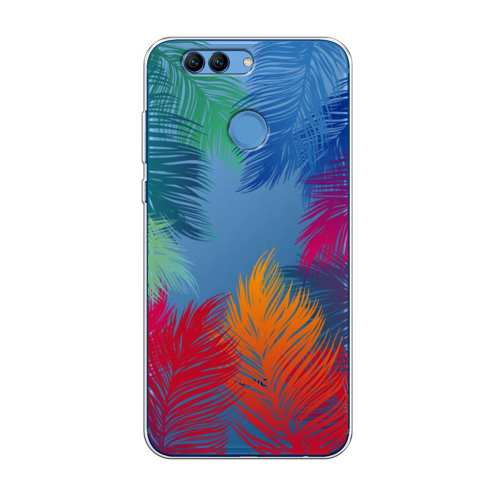 фото Чехол awog "рамка из перьев" для huawei nova 2