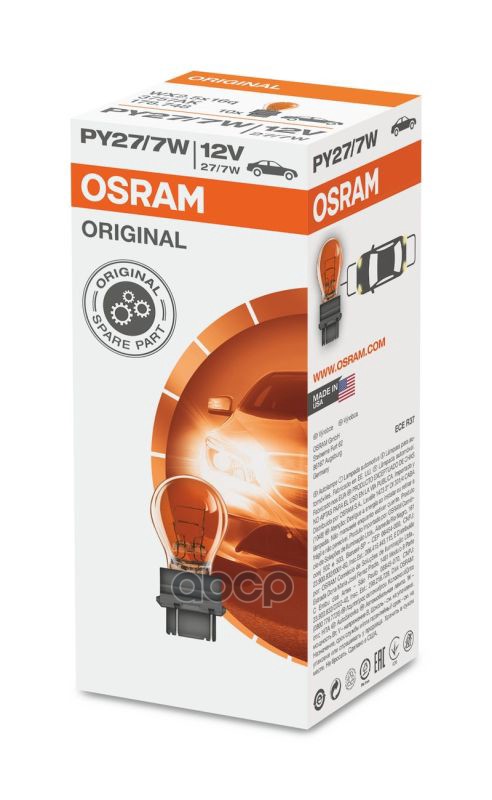 

Лампа 12v Py27/7w 27/7w P42s Osram Original Line 1 Шт. Картон 3757ak Osram арт. 3757AK