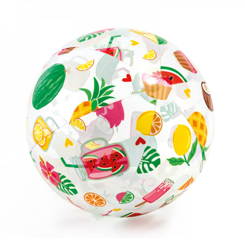 Надувной мяч Intex Lively Print Ball 51см 3+ фрукты