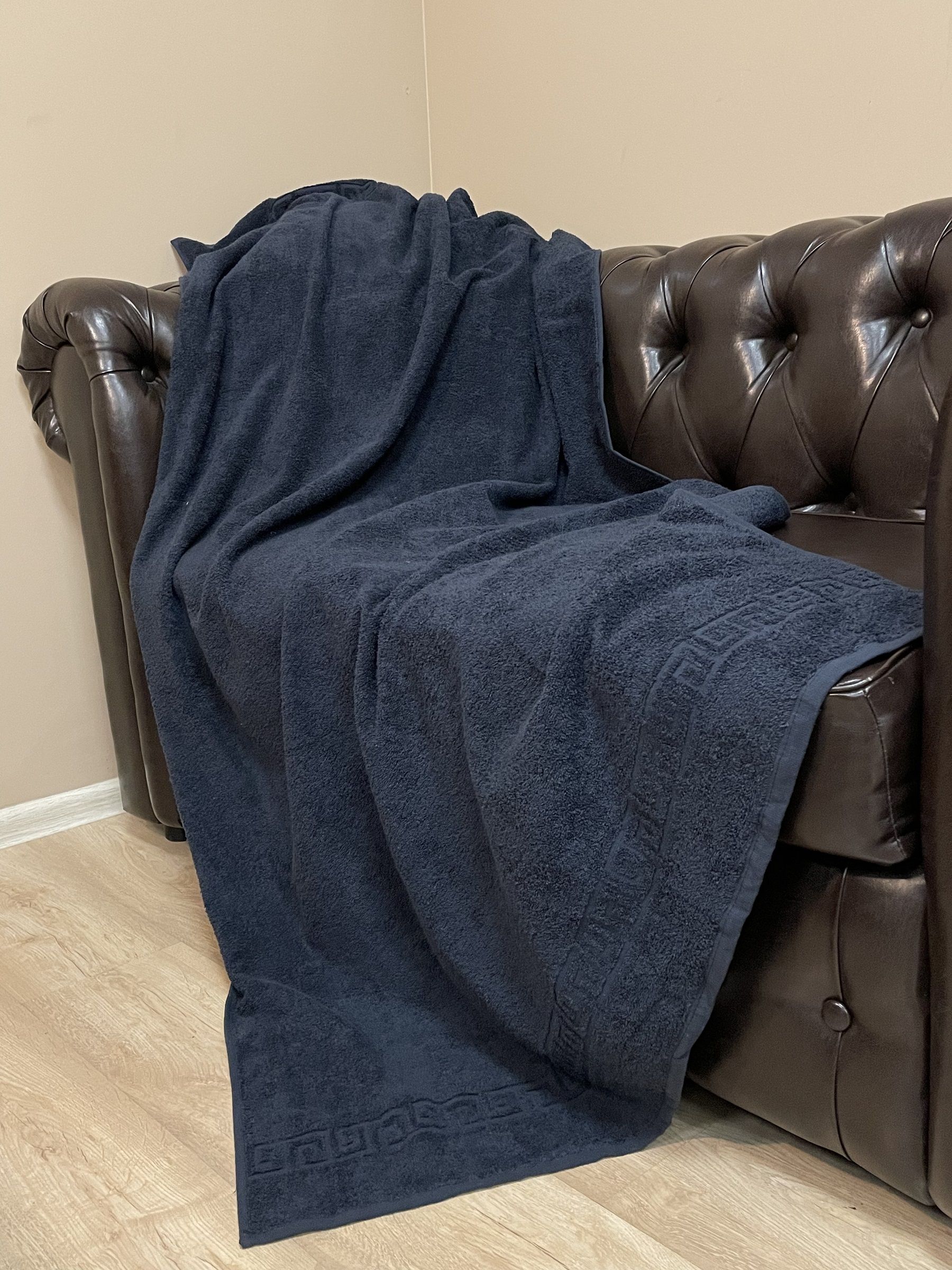 

Полотенце большое TM TEXTILE 100x180 голубой 104, 1шт.,плотность 430, ХЛ_серый7
