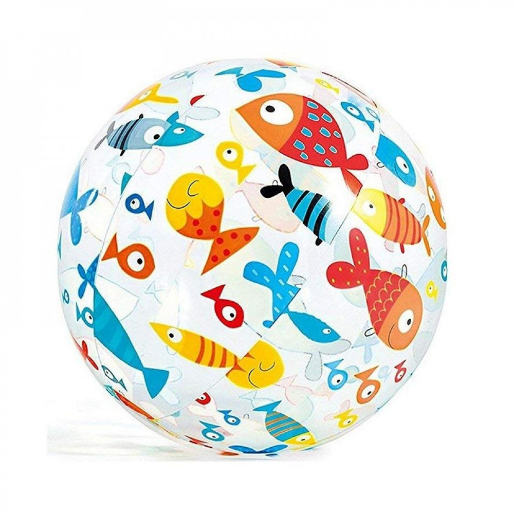 Надувной мяч Intex Lively Print Ball 51см 3+ рыбки