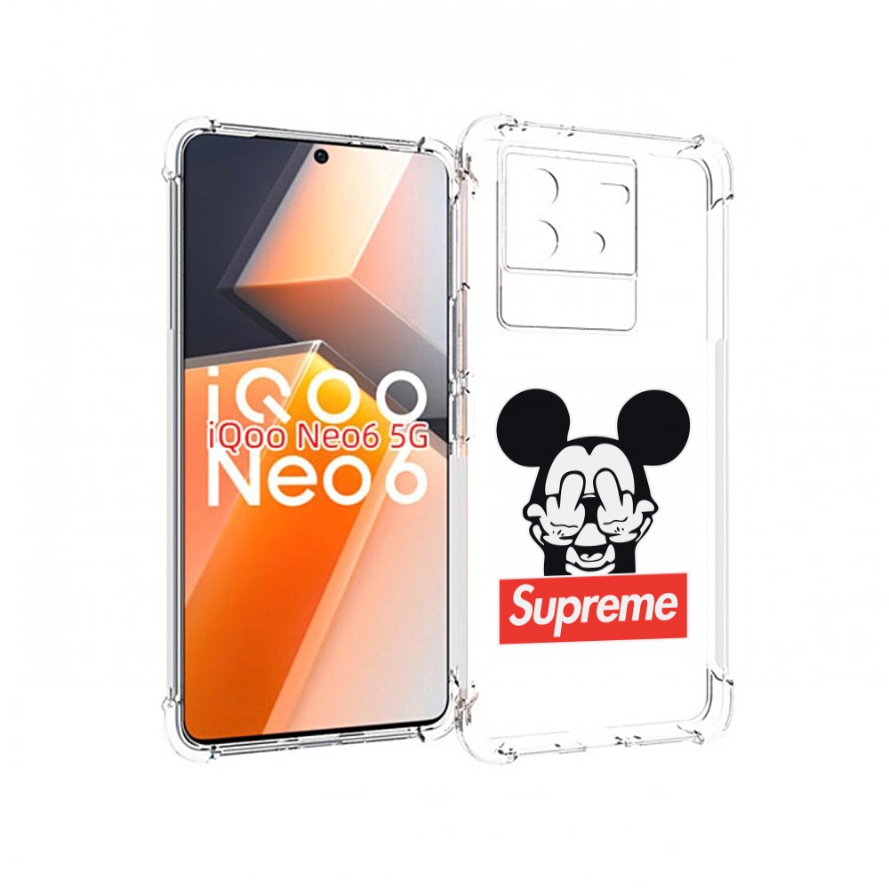 

Чехол MyPads Супримовский-Микки-маус для Vivo iQoo Neo 6 5G, Прозрачный, Tocco
