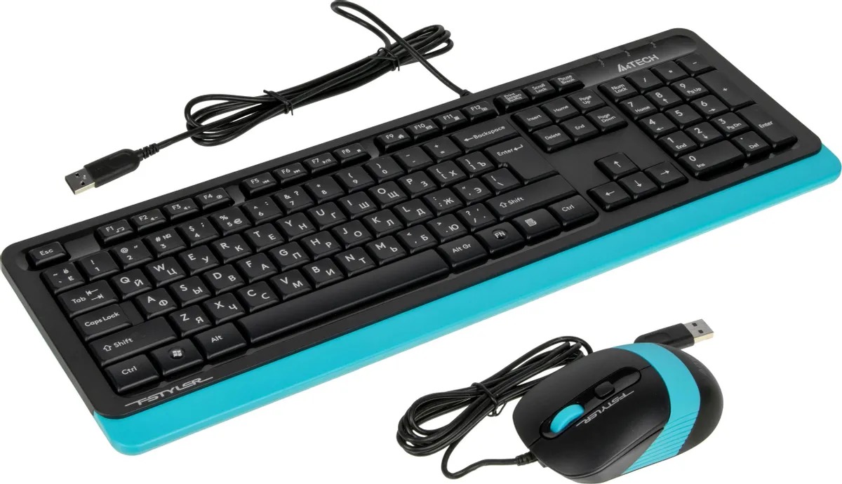 

Комплект клавиатура+мышь A4TECH Fstyler F1010, USB, проводной, черный и синий f1010 blue, Комплект (клавиатура+мышь) A4TECH Fstyler F1010, USB, проводной, черный и синий [f1010 blue]