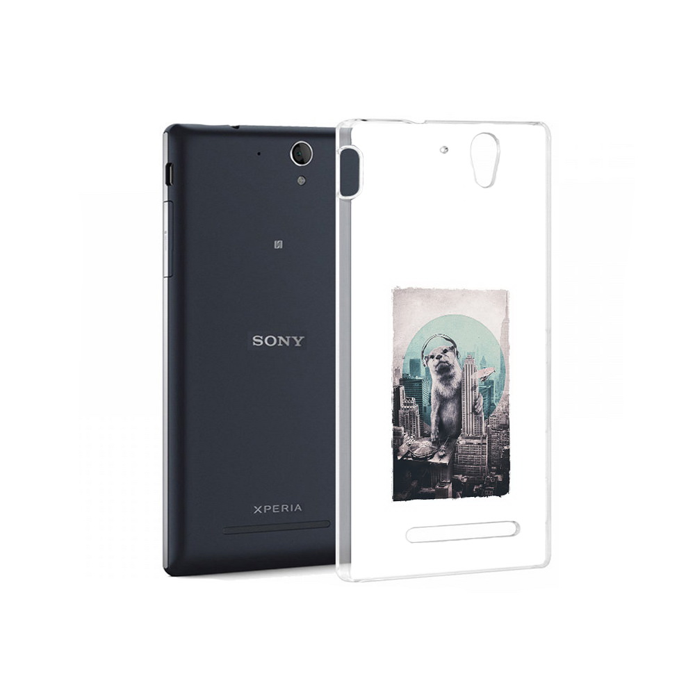 

Чехол MyPads Tocco для Sony Xperia C5 Ultra выдра в городе (PT16261.253.283), Прозрачный, Tocco