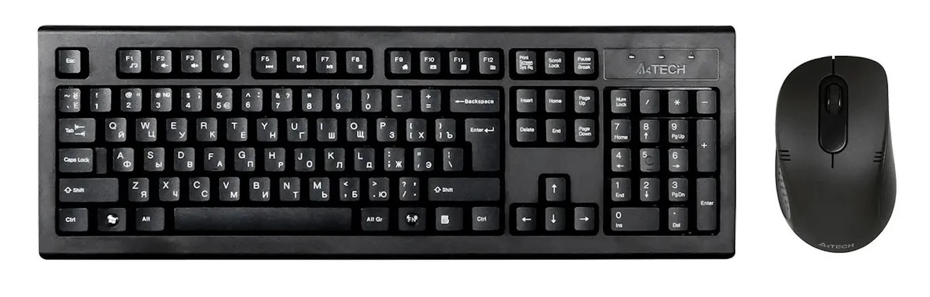 

Комплект клавиатура+мышь A4TECH 7100N, USB, беспроводной, черный, Комплект (клавиатура+мышь) A4TECH 7100N, USB, беспроводной, черный