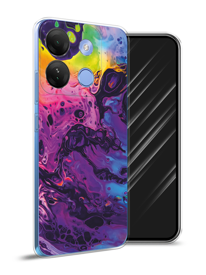 

Чехол Awog на Infinix Smart 7 HD "ACID fluid", Бордовый, 3103850-3