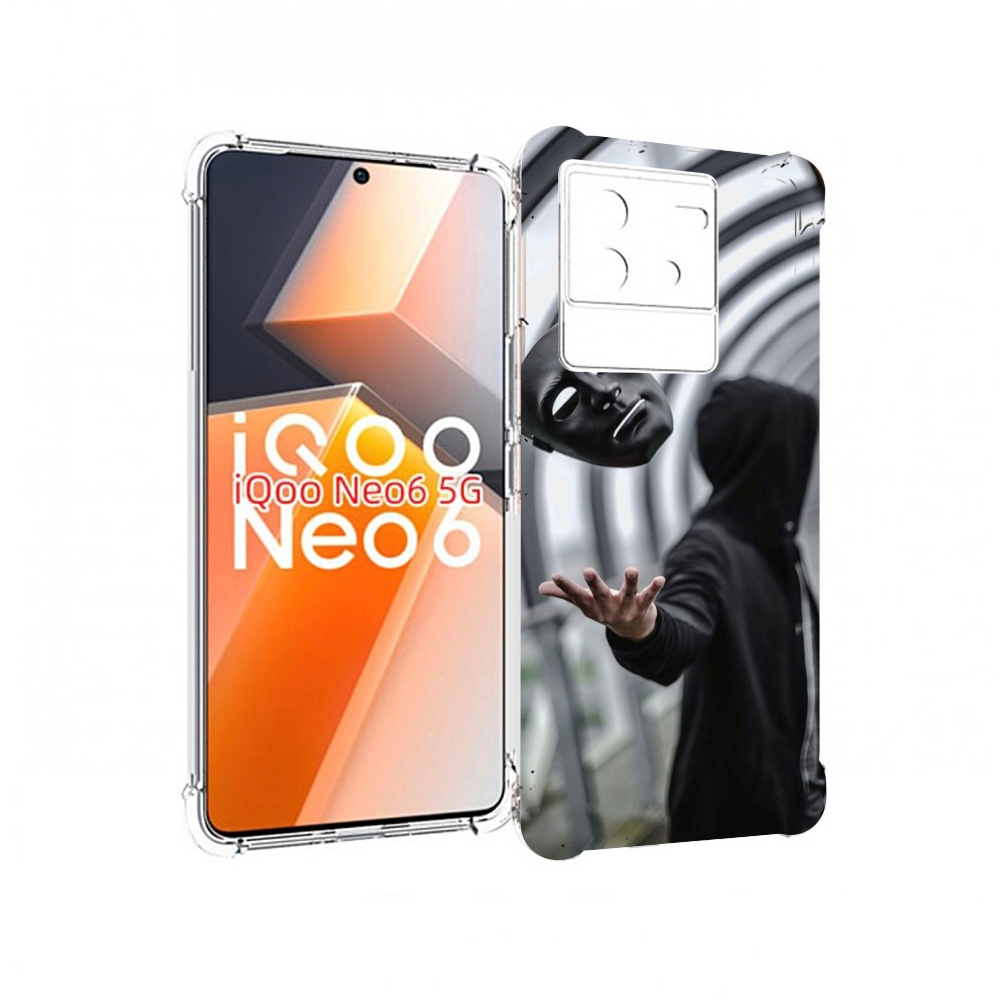 

Чехол MyPads Сними-маску для Vivo iQoo Neo 6 5G, Прозрачный, Tocco