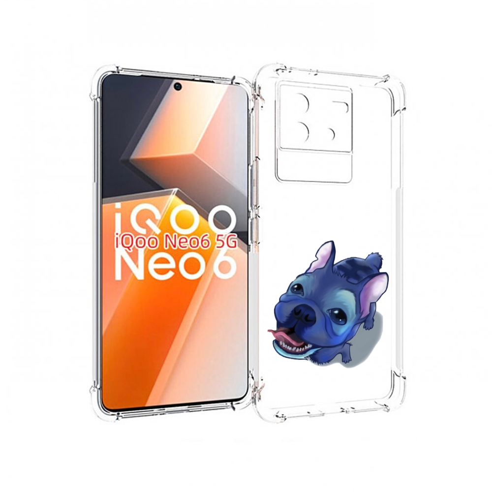 

Чехол MyPads Синий Пес для Vivo iQoo Neo 6 5G, Прозрачный, Tocco