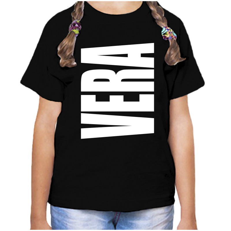 

Футболка девочке черная 34 р-р вера, Черный, fdd_Vera