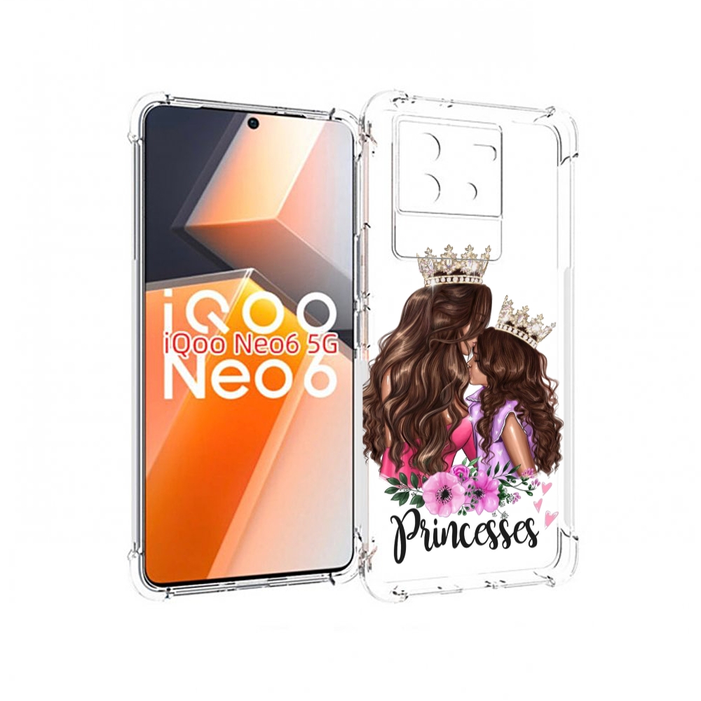 

Чехол MyPads Принцессы женский для Vivo iQoo Neo 6 5G, Прозрачный, Tocco