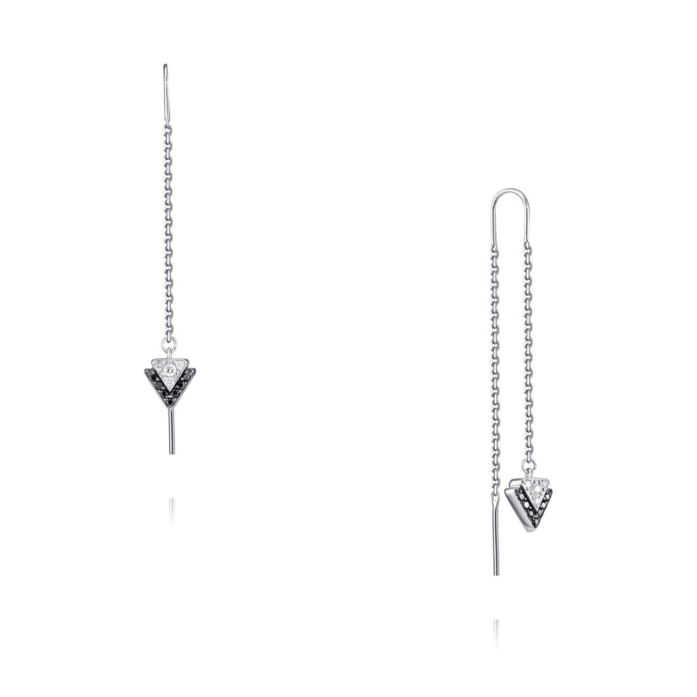 

Серьги из белого золота с бриллиантом ADAMAS 25040520/01-А51ДЧ-421, 25040520/01-А51ДЧ-421