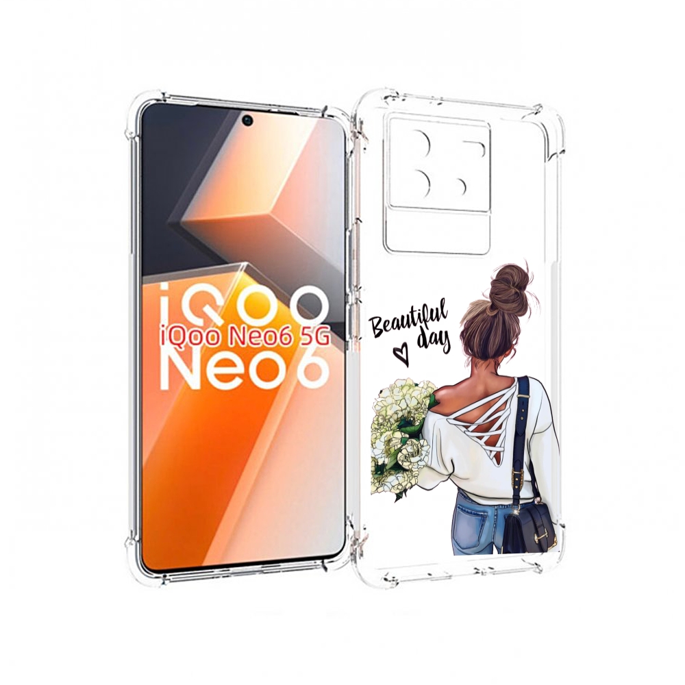 

Чехол MyPads Прекрасный-день для Vivo iQoo Neo 6 5G, Прозрачный, Tocco