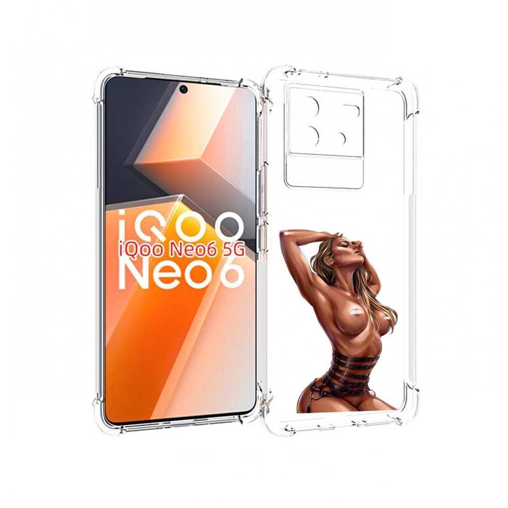 

Чехол MyPads Портупея денский для Vivo iQoo Neo 6 5G, Прозрачный, Tocco