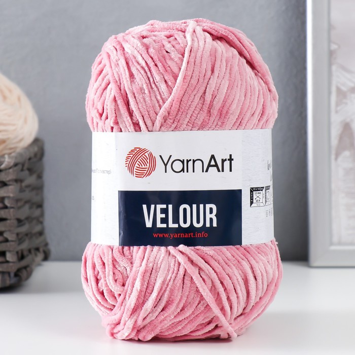 

Пряжа "Velour" 100% микрополиэстер 170м/100г (862 клевер), Пряжа для вязания "Velour"
