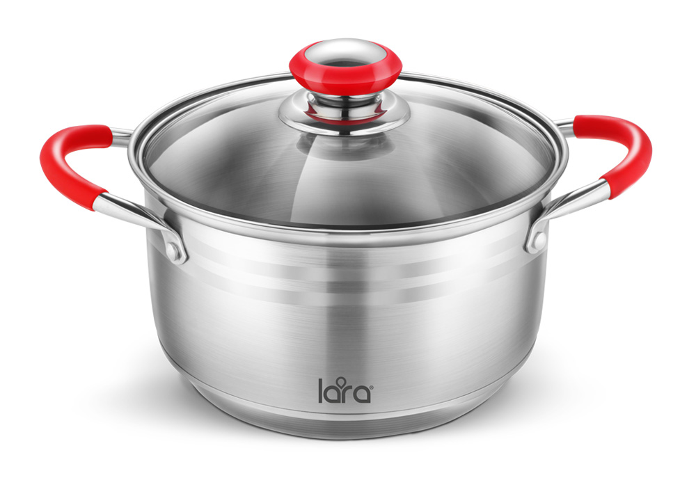 

Кастрюля Lara LR02-764 5,2 л серебристый, ЛОНДОН 24x13,5см 5,2л (LR02-764)