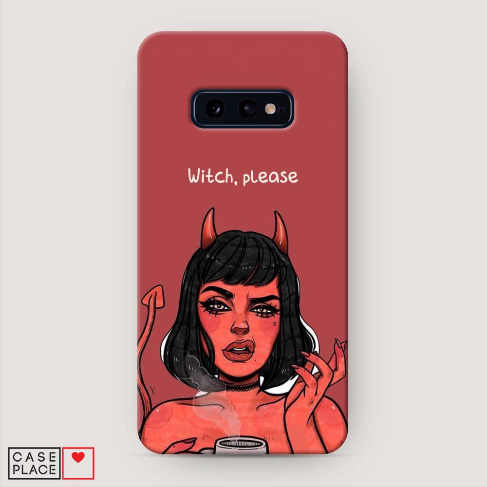 фото Пластиковый чехол "evil girl" на samsung galaxy s10e awog