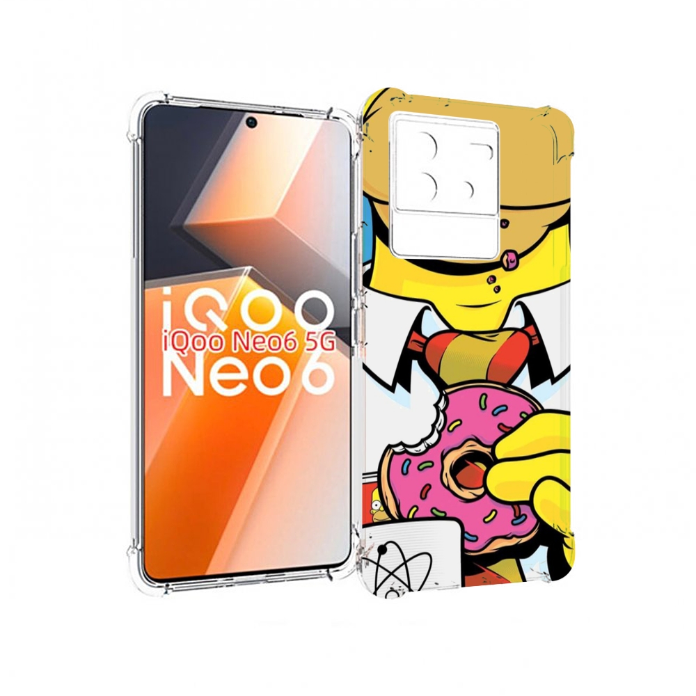 

Чехол MyPads Пончик для Vivo iQoo Neo 6 5G, Прозрачный, Tocco