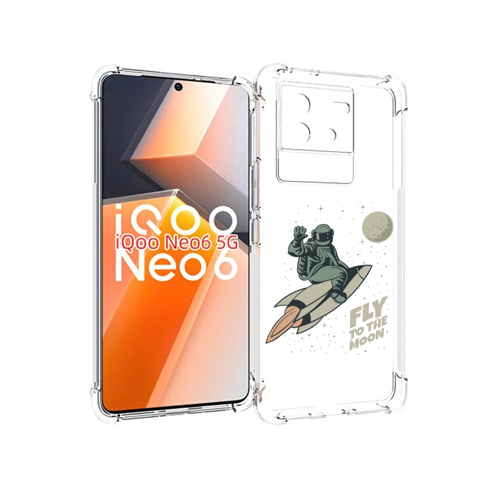 

Чехол MyPads Полет-на-Луну для Vivo iQoo Neo 6 5G, Прозрачный, Tocco