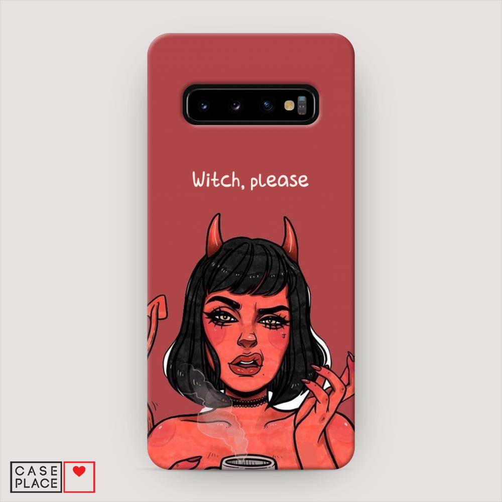 фото Пластиковый чехол "evil girl" на samsung galaxy s10 awog