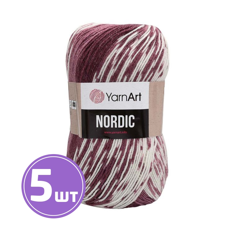 

Пряжа YarnArt Nordic 665 мультиколор 5 шт по 150 г, Разноцветный
