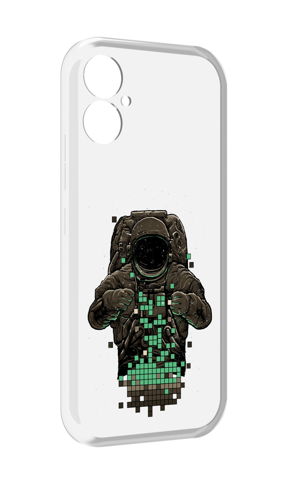 

Чехол MyPads космонавт с пикселями для Tecno Spark 9 Pro \ Spark 9T, Прозрачный, Tocco