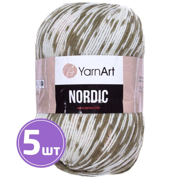 

Пряжа YarnArt Nordic 651 мультиколор 5 шт по 150 г, Разноцветный