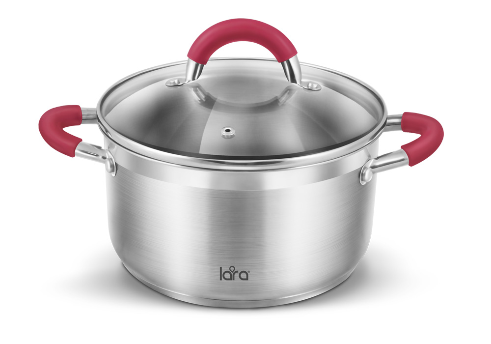 

Кастрюля Lara LR02-322 3,3 л серебристый, RIVIERA 20x11см, 3,3л (LR02-322)
