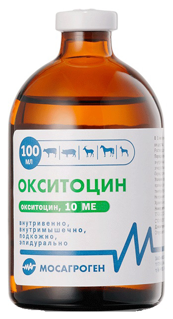 

Препарат для животных Окситоцин раствор для инъекций 5 МЕ, 100 мл