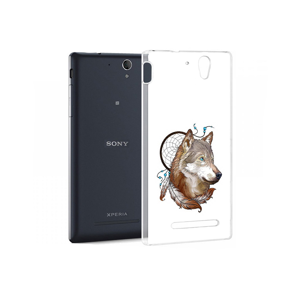 

Чехол MyPads Tocco для Sony Xperia C5 Ultra волк и ловец снов (PT16261.253.269), Прозрачный, Tocco