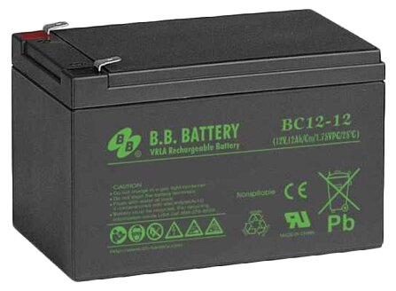 B.B. Battery BC12-12 12 А ч