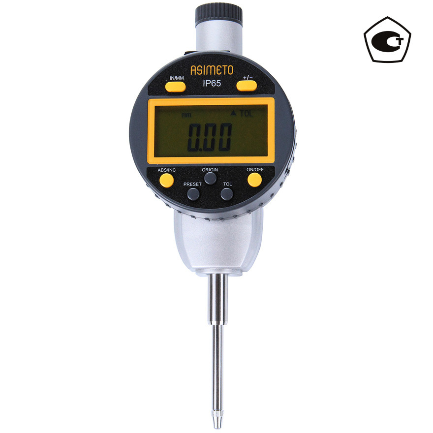 ASIMETO 407-02-2 Измерительная головка цифровая IP65 0,01 мм, 0-25 мм / 0-1