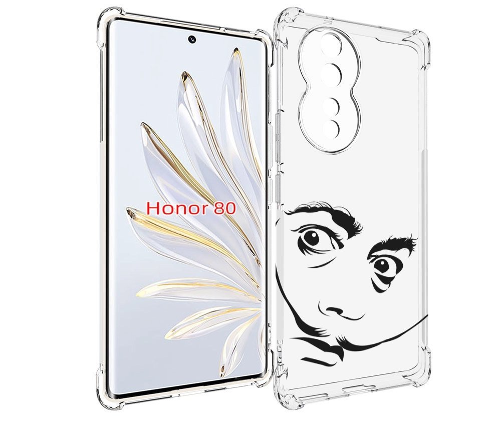 

Чехол MyPads мужчина с длинными усами для Honor 80, Прозрачный, Tocco
