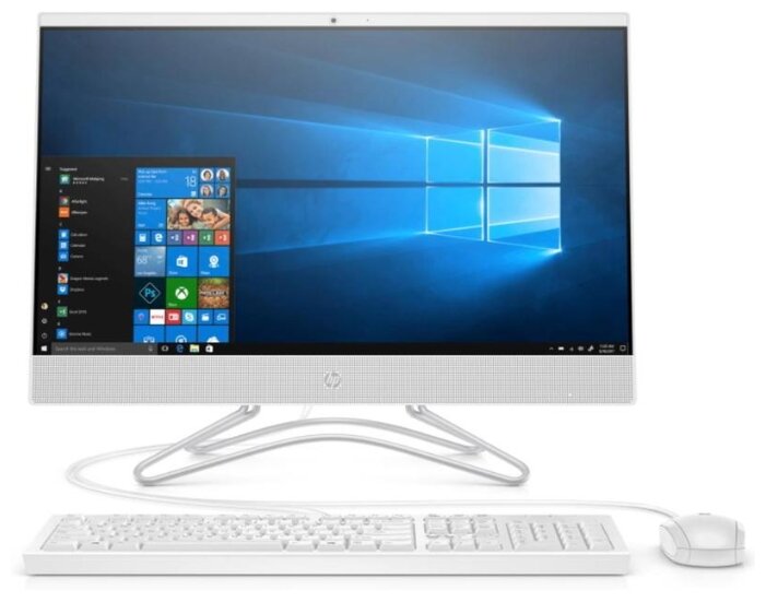 фото Моноблок hp 205 g4 21.5" fhd/ryzen 3 3250u/4gb/1tb/intel hd/dvd-rw/dos/kb+m/white 9ur75ea