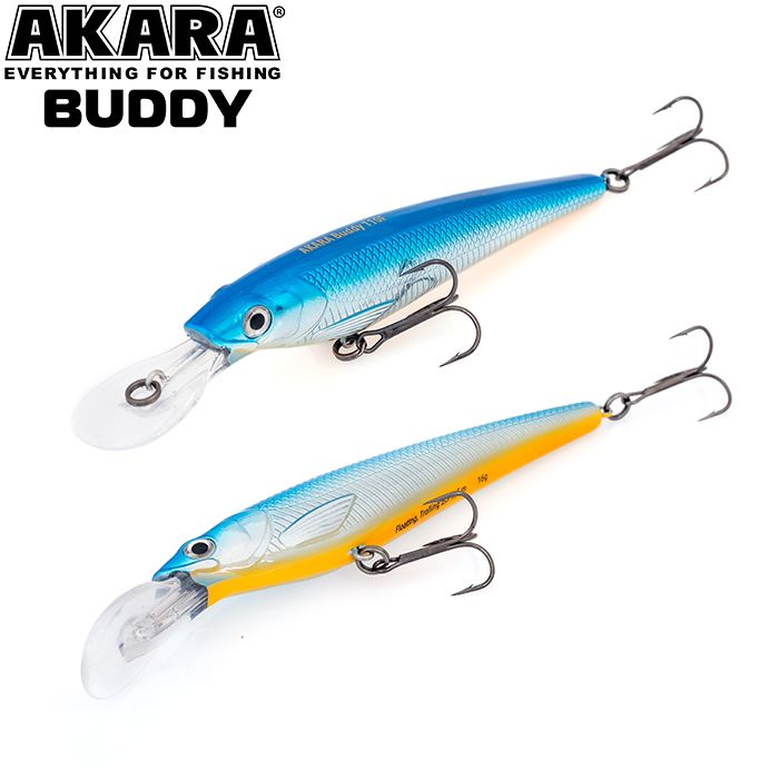 

Воблер Akara Buddy 85F 9 гр 1/3 oz 3,3 in A12, Разноцветный, Buddy