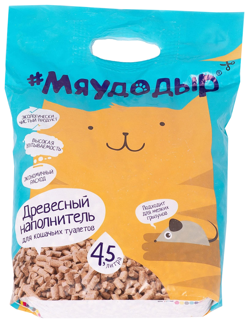 

Впитывающий наполнитель для кошек Профэкспорт древесный, древесный, 2.4 кг, 4.5 л
