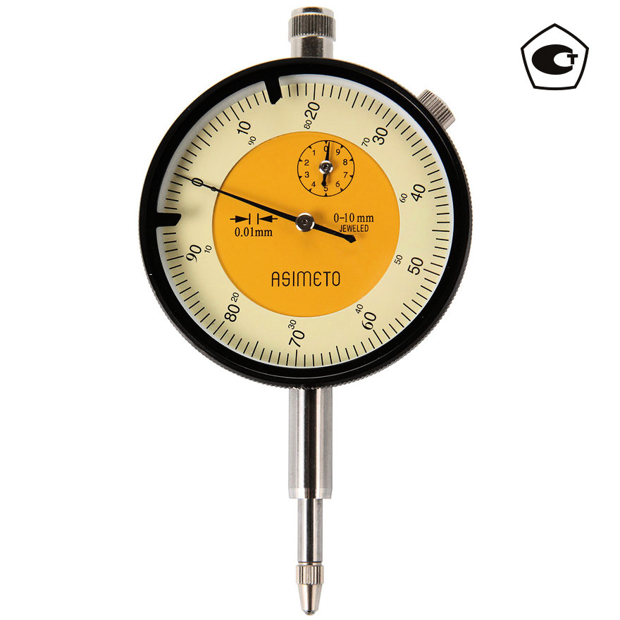 

ASIMETO 402-10-0 Индикатор часового типа ИЧ 0-10 мм, 0,01 мм, 402-10-0