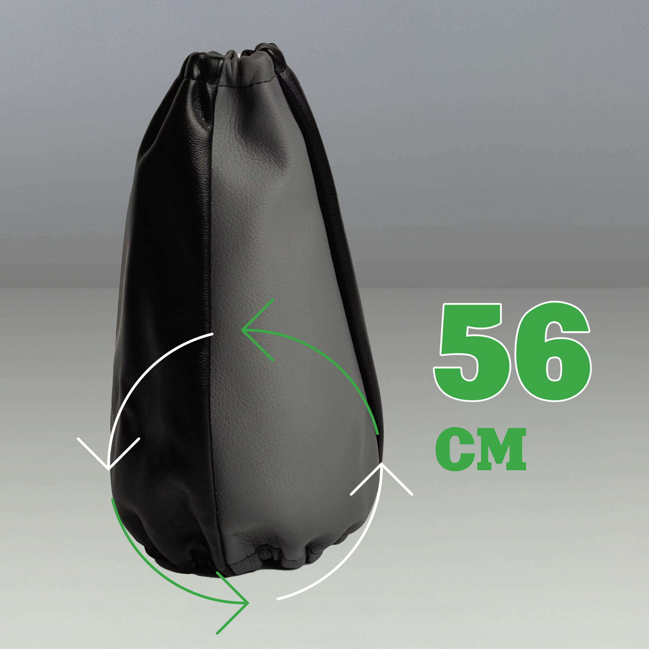 Чехол для ручки переключения передач иномарок универсальный 1automart черно-серый