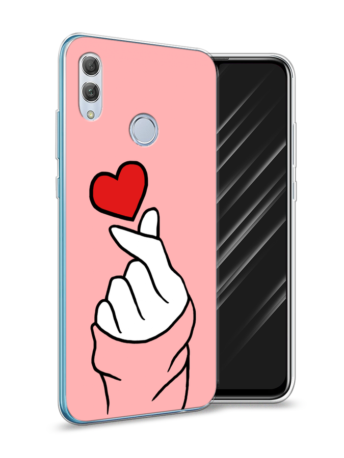 

Чехол Awog на Huawei P Smart 2019 "Милое сердечко", Белый;красный;черный, 67250-7