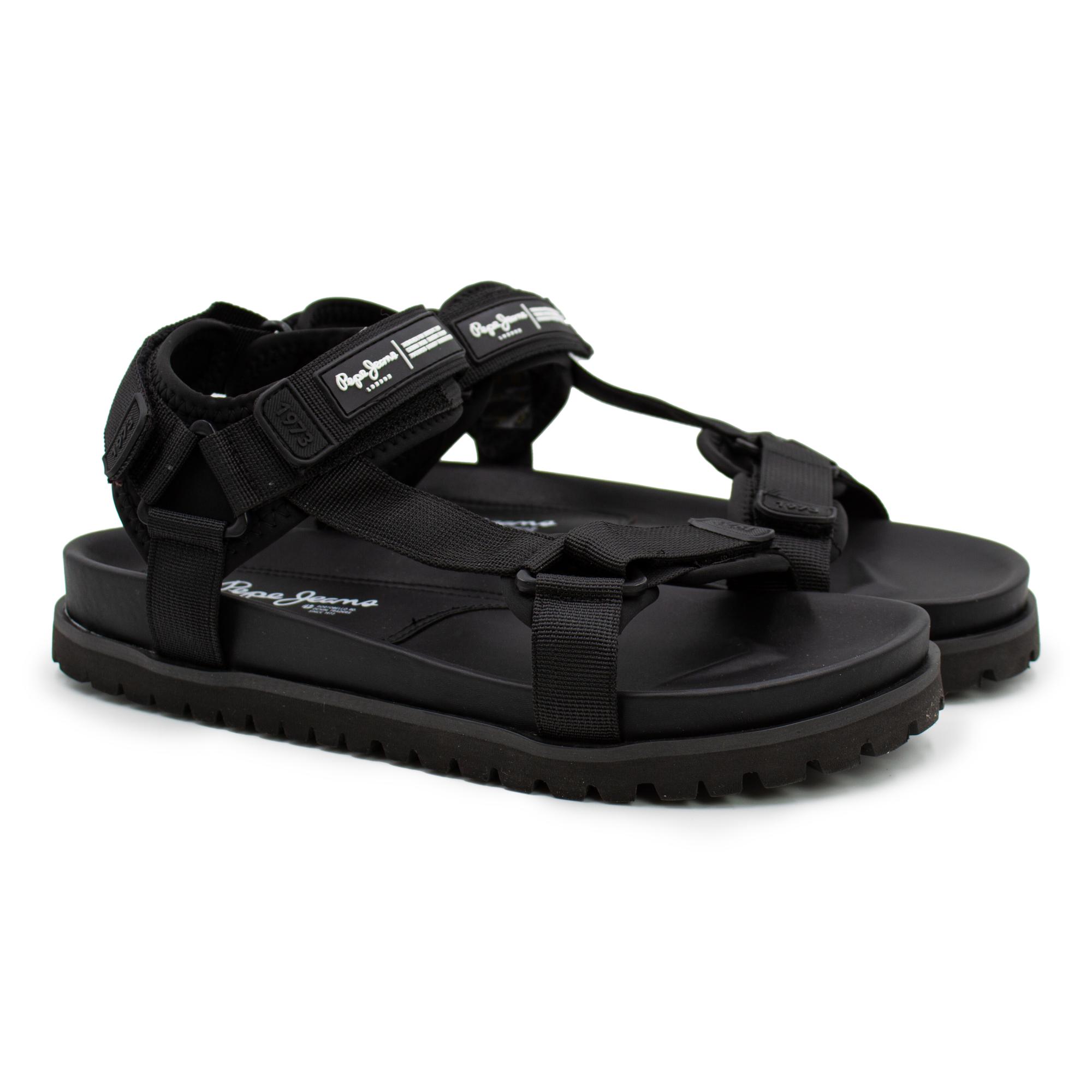 фото Сандалии мужские pepe jeans london urban sandal tech pms90095 черные 42 eu