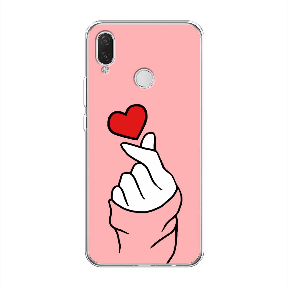 

Чехол Awog на Huawei Nova 3i "Милое сердечко", Белый;красный;черный, 68350-7