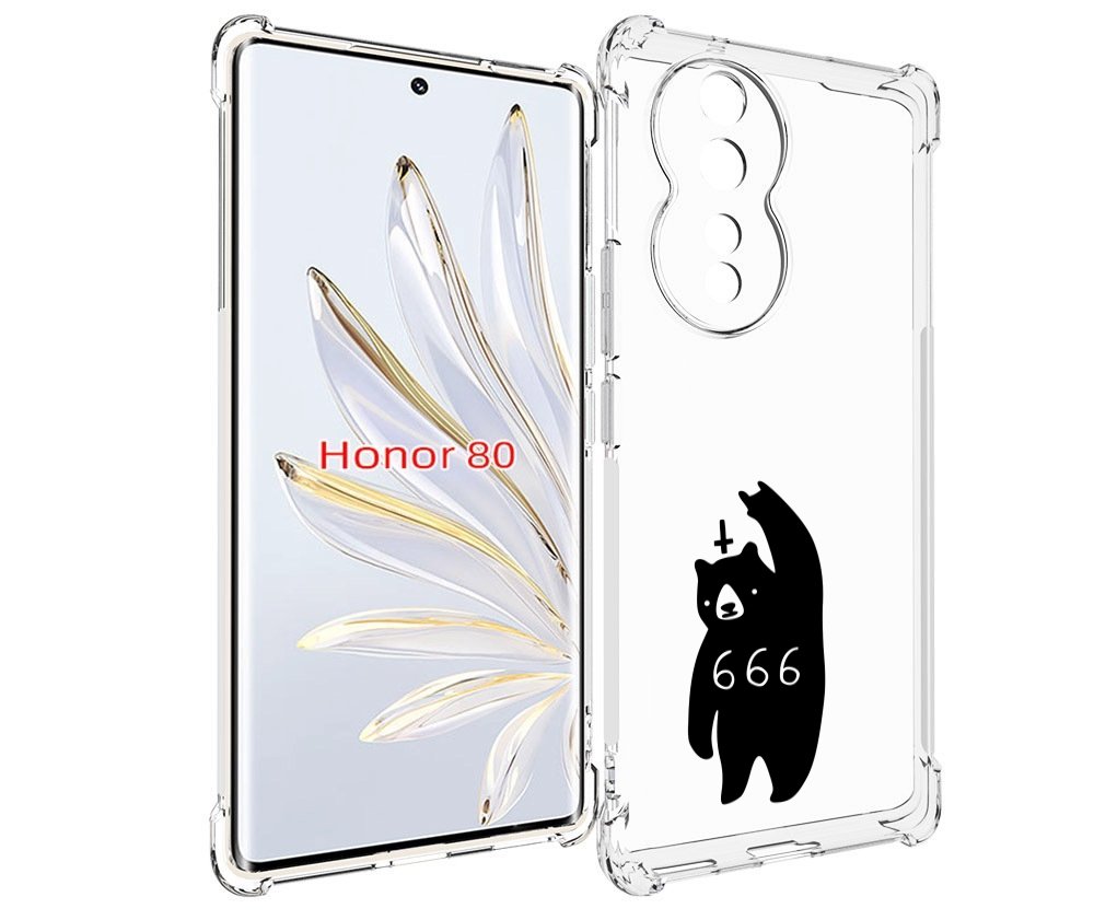 

Чехол MyPads медведь 666 для Honor 80, Прозрачный, Tocco