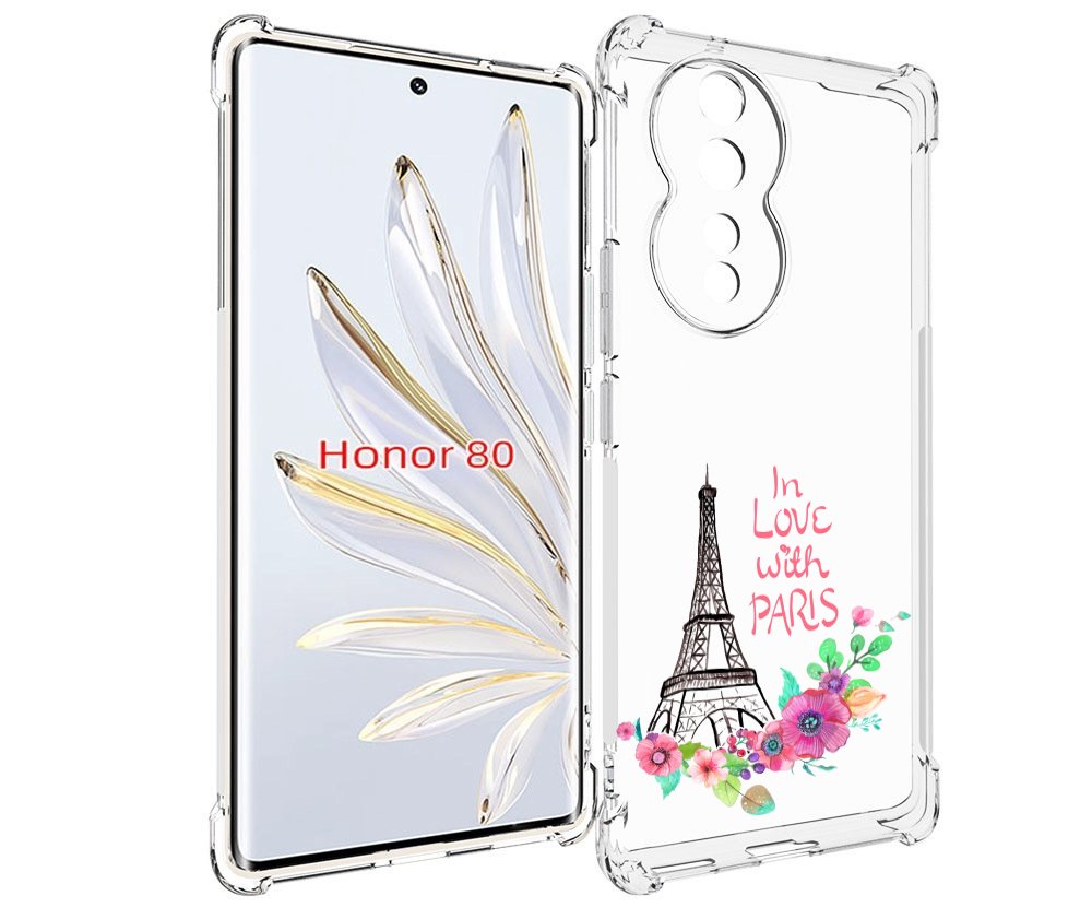 

Чехол MyPads любимый париж для Honor 80, Прозрачный, Tocco