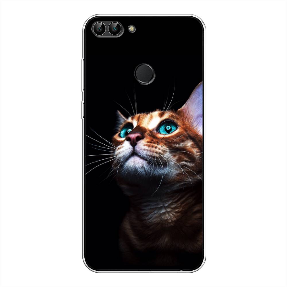 

Чехол Awog на Huawei Y9 2018 "Мечтательный кот", Коричневый, 64950-1