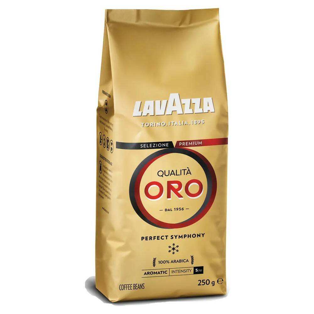 Кофе в зернах LAVAZZA Qualita Oro, 250 г